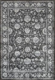 Dynamic Rugs ANCIENT GARDEN 57126-3636 Charcoal and Silver